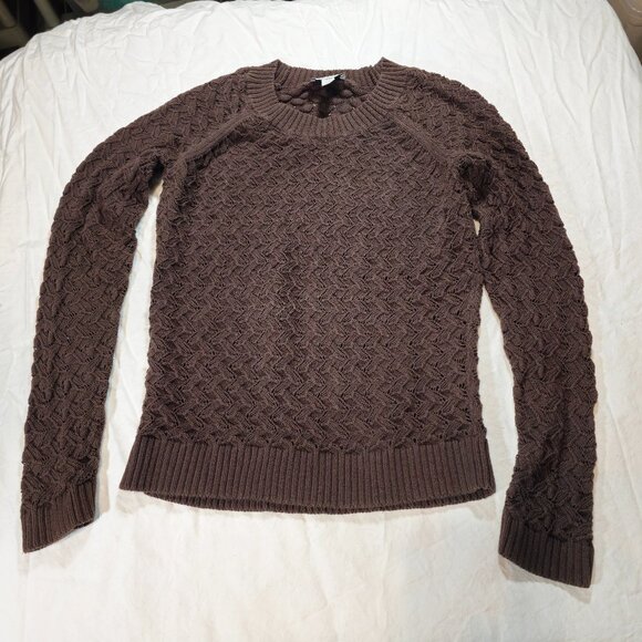 Ann Taylor Loft Brown Knit Pull Over Sweater Medium - Picture 1 of 4